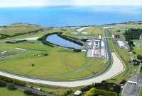 Aerial view of Phillip Island grand prix track circuit.